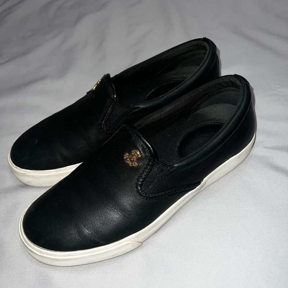 Ralph Lauren Black Slip-On Loafers